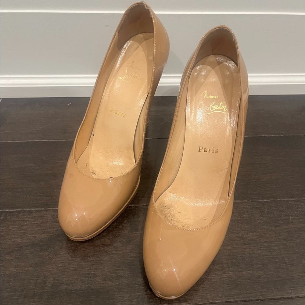 Nude Closed Toe- Christian Louboutin heels